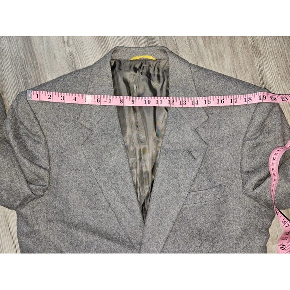 Sterling & Hunt Sport Coat Mens 42 100% Pure Camel Hair Gray 2-Button Blazer - Picture 10 of 16